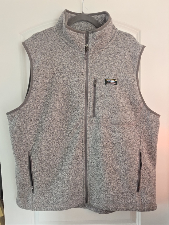 L.L. Bean Other - L.L. Bean Gray Heather Full-Zip Fleece Vest